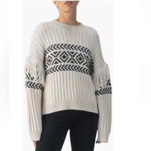 + SANCTUARY + Fringe Detail Rib Sweater